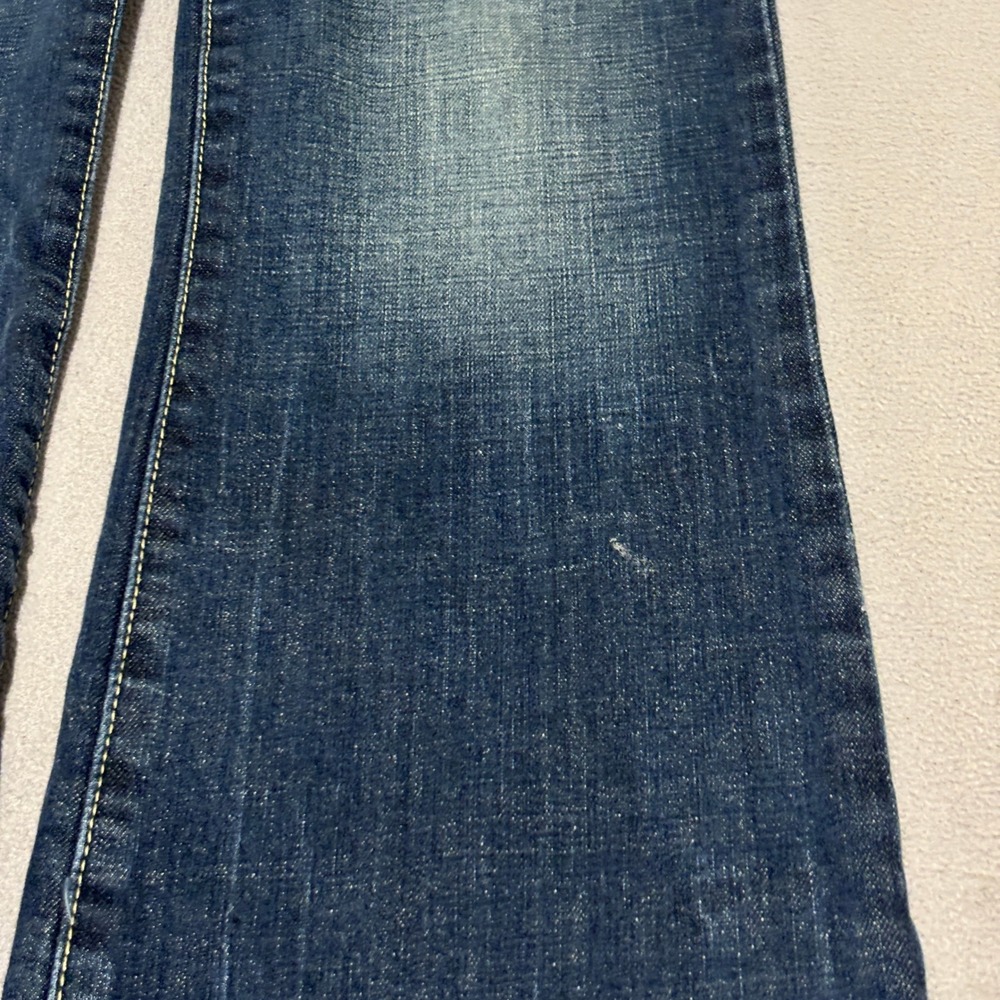 Calvin Klein Jeans Womens Size 6 Blue Flare Leg Low Rise Denim Medium Wash Y2K - Picture 2 of 9